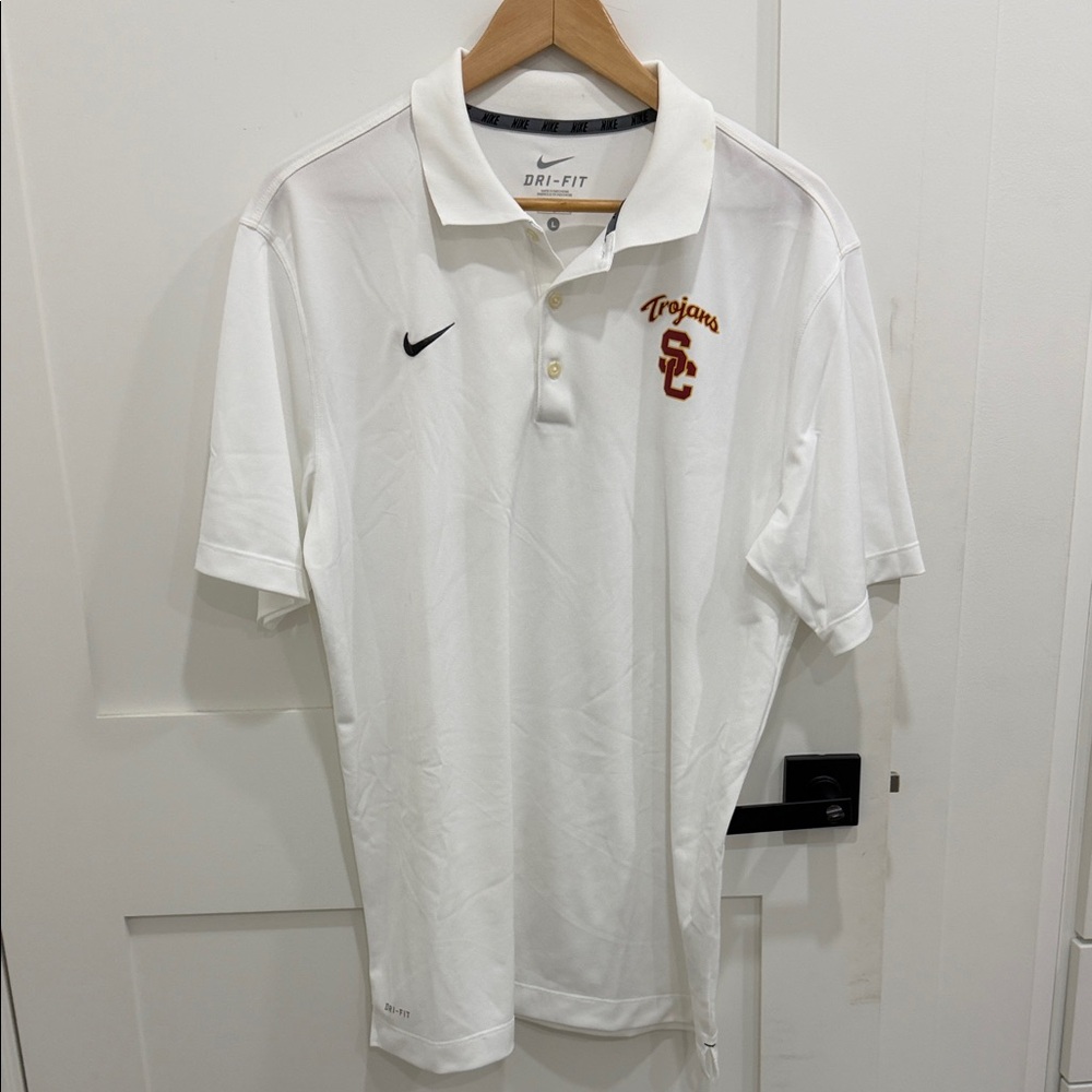 Nike x USC Trojans White Dri-FIT Men's Polo Shirt